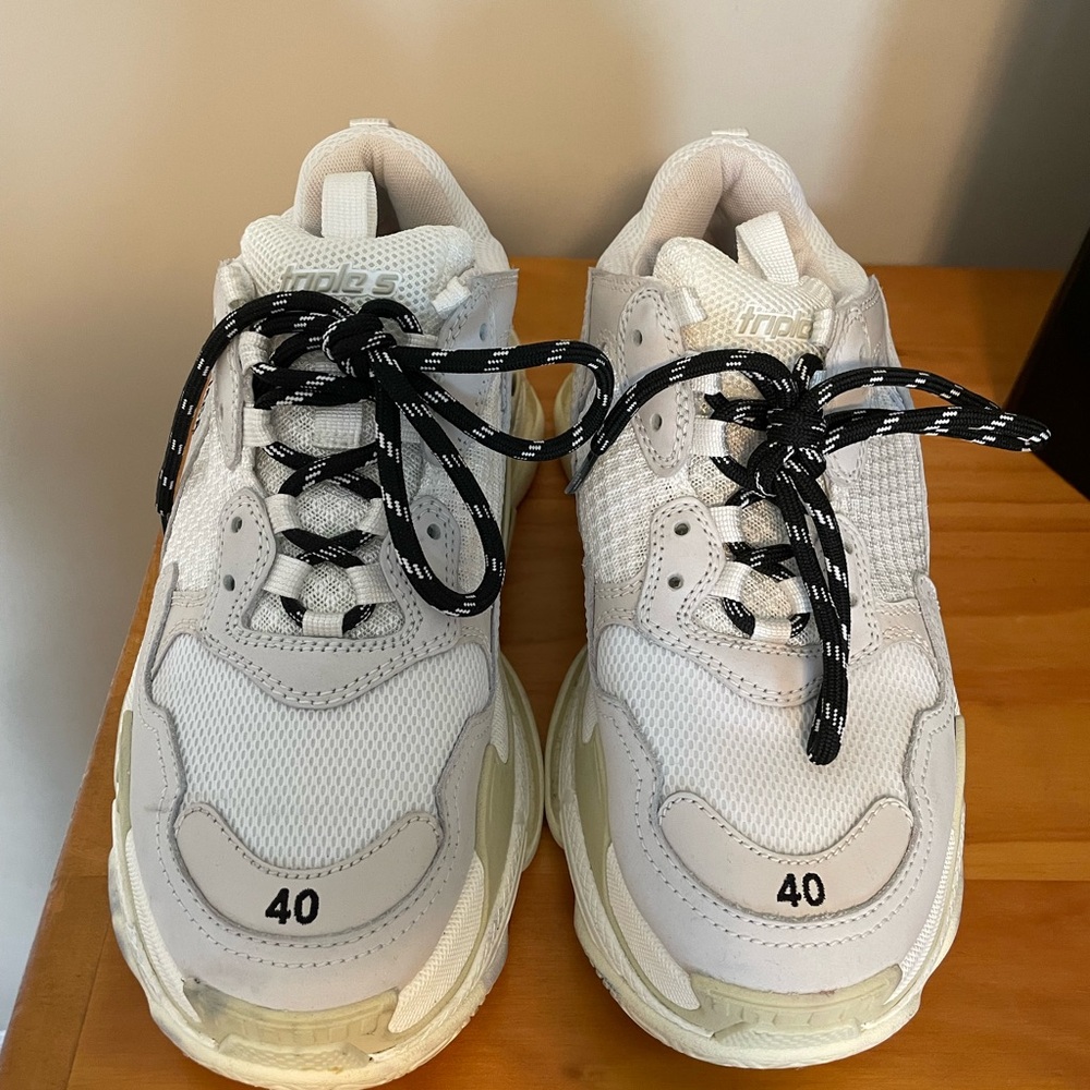Balenciaga Triple S Sneakers in White